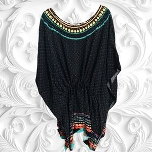 Rachel Roy + Seu Jorge colorful Kimono Style Blouse Size Medium